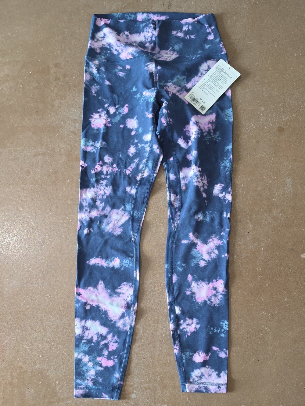 lululemon athletica Women's Tie-Dye Leggings in Navy & Pink